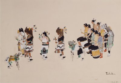 Coro della danza del bufalo, c.1930-39 da Tonita Peña