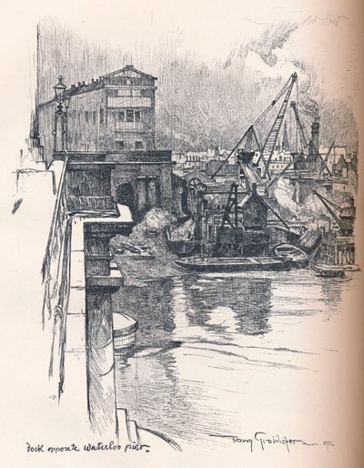 Molo opposto al Waterloo Pier, c1902 da Tony Grubhofer