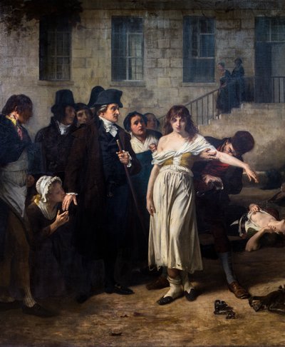 Il dottor Pinel libera i folli a Salpêtrière nel 1795 da Tony Robert Fleury
