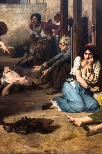 Il dottor Pinel libera i folli a Salpêtrière nel 1795 da Tony Robert Fleury