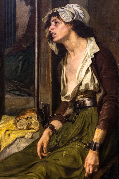 Il dottor Pinel libera i folli a Salpêtrière nel 1795 da Tony Robert Fleury