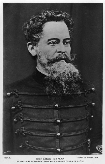 Generale Leman, il valoroso comandante belga e difensore di Liegi, c1914-c1918 da Topical Press Agency