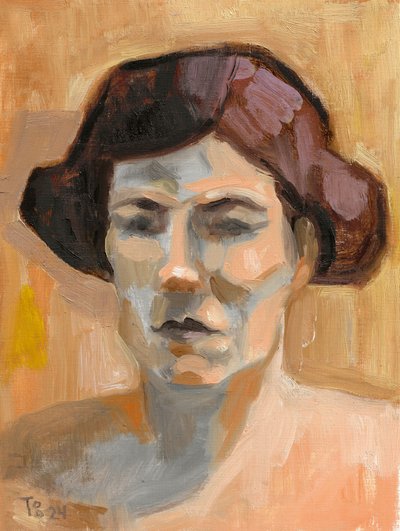 Ritratto di una donna contemplativa da Tore Bahnson