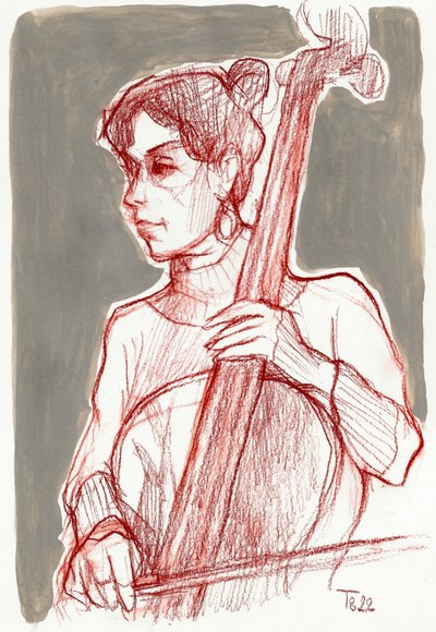Violoncellista appassionato da Tore Bahnson