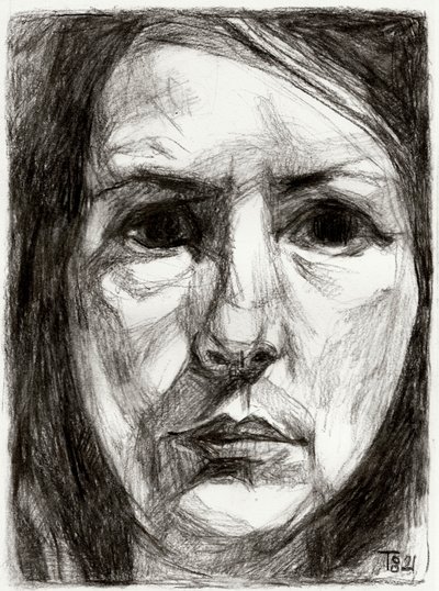 Ritratto femminile intenso da Tore Bahnson