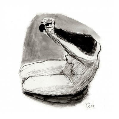 Disegno introspettivo della figura da Tore Bahnson