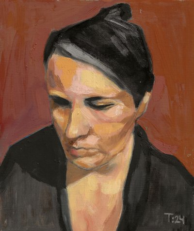 Ritratto di una donna pensierosa da Tore Bahnson
