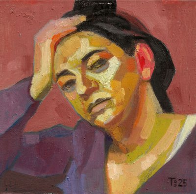 Ritratto di una donna pensierosa da Tore Bahnson