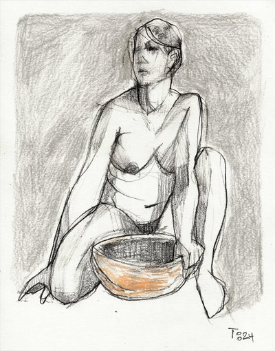 Disegno di nudo in un