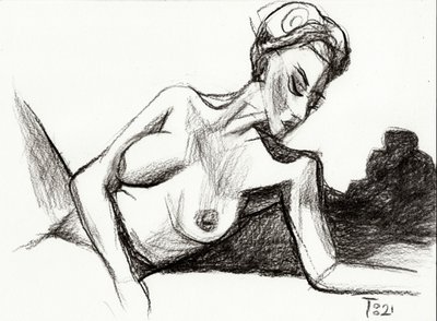 Schizzo di nudo sensuale da Tore Bahnson