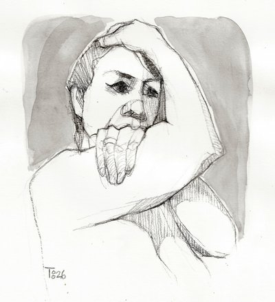 Donna in meditazione da Tore Bahnson