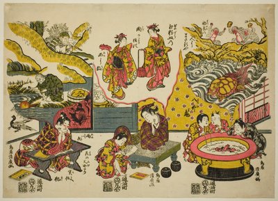 Tre giovani sognatori da Torii Kiyohiro
