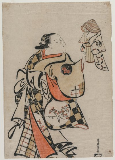 Fujimura Handayu come cortigiana, metà anni 1710 da Torii Kiyomasu