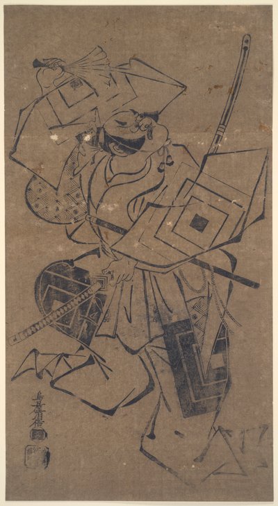 Ichikawa Danjūrō II in un ruolo aragoto (gioco rude) da Torii Kiyomasu