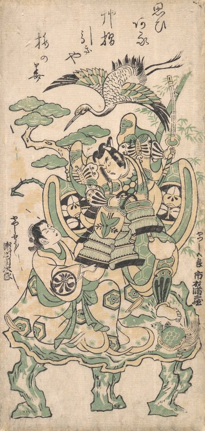 Ichimura Manzo come Yatsushi Goro e Segawa Kikujiro come Yatsushi Shosho, ca. 1745 da Torii Kiyomasu I