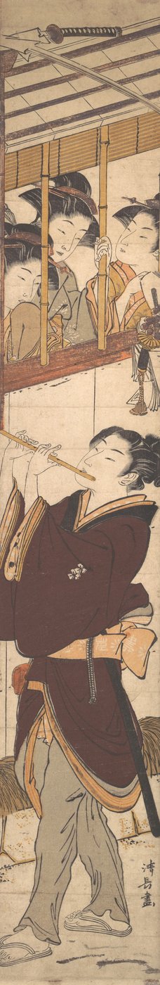 Una scena di Capodanno da Torii Kiyonaga