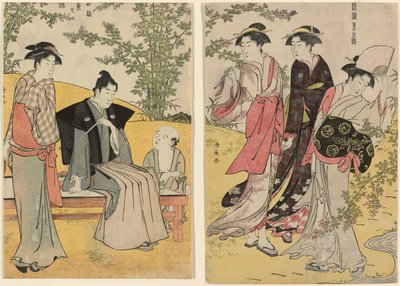 Una gita a Hagidera, dalla serie "Un broccato di usanze orientali" da Torii Kiyonaga
