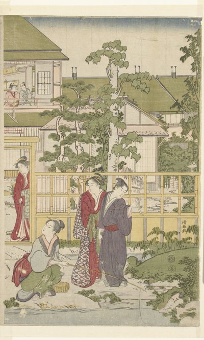 Gioco del cieco da Torii Kiyonaga