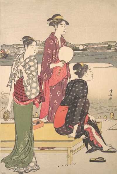 Sera sulle rive del fiume Sumida da Torii Kiyonaga