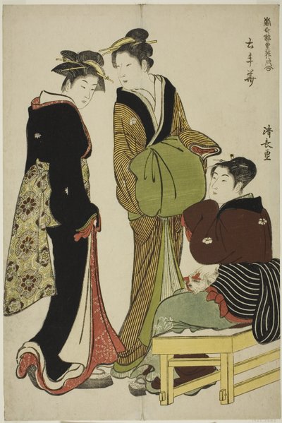 Fiori del distretto di Doteshita da Torii Kiyonaga