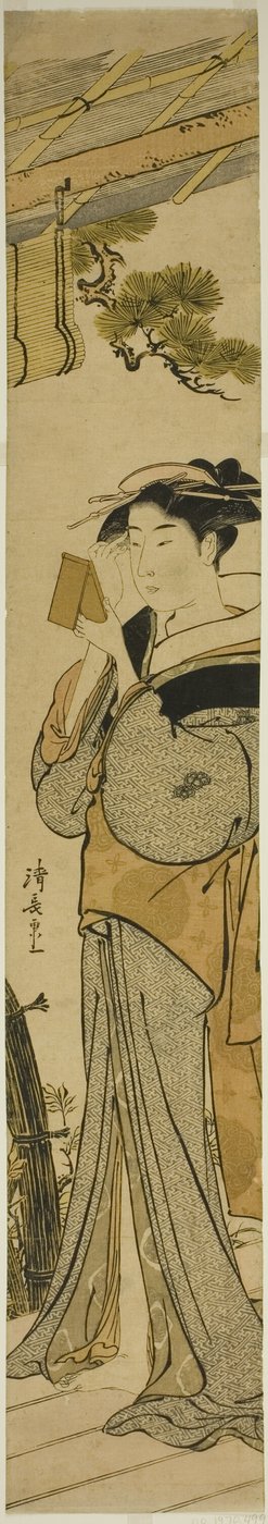Geisha che si Trucca da Torii Kiyonaga