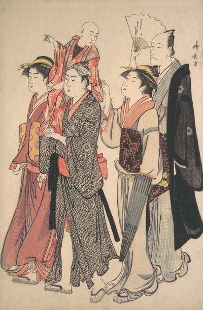 Ichikawa Danjuro V e la sua famiglia da Torii Kiyonaga
