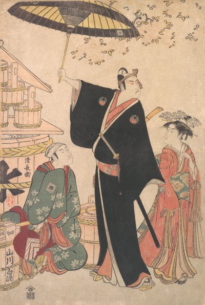 Ichikawa Yaozo III nel ruolo di Sukeroku dall