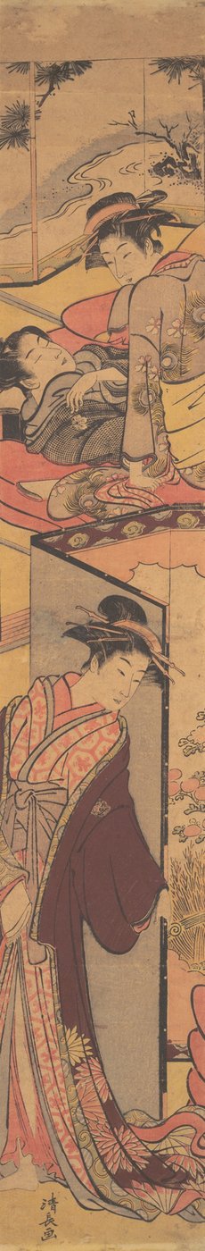 In una casa di piacere, fine XVIII secolo da Torii Kiyonaga