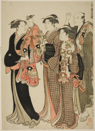 Kamioki, dalla serie "Un broccato di maniere orientali (Fuzoku Azuma no nishiki)" da Torii Kiyonaga