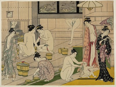 Donne del bagno Kiyonaga da Torii Kiyonaga