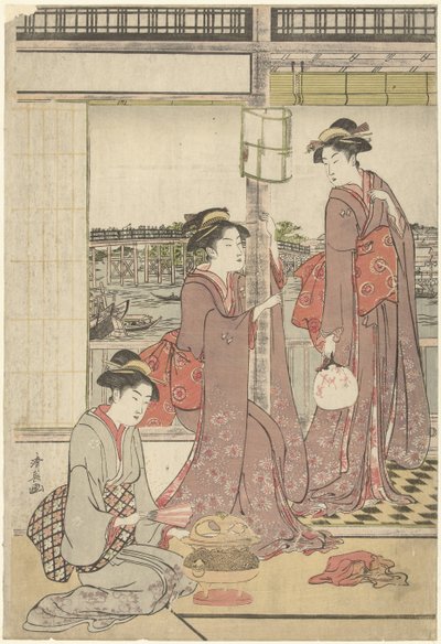 Festa della luna da Torii Kiyonaga