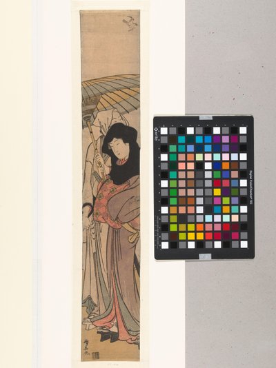 Ochiyo e Hanbei in fuga da Torii Kiyonaga