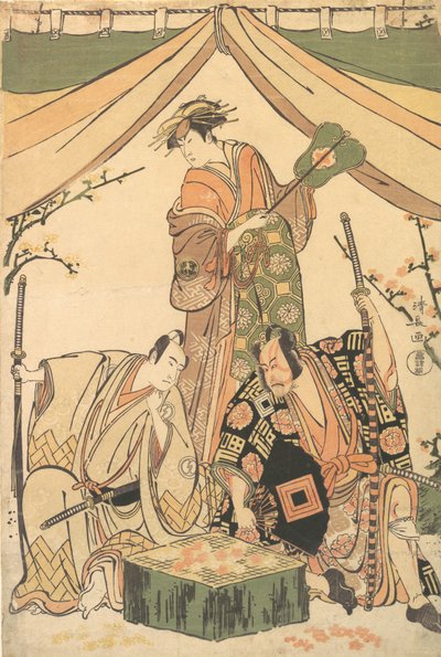 Scena del dramma Oakinai Hiru-ga-Koshima, 1784-85 da Torii Kiyonaga