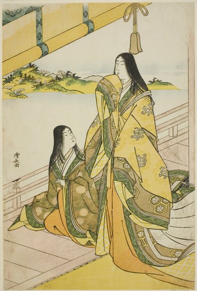 Sei Shonagon e la Sua Compagna, da una serie senza titolo di dame di corte da Torii Kiyonaga