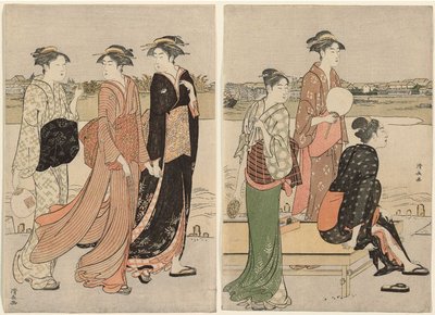 Crepuscolo Estivo sulle Rive del Fiume Sumida da Torii Kiyonaga