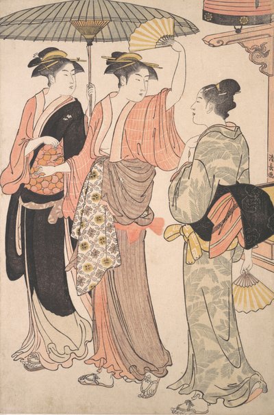 Il quinto mese, dalla serie Dodici mesi nel distretto del piacere meridionale Minami j..., 1784 da Torii Kiyonaga