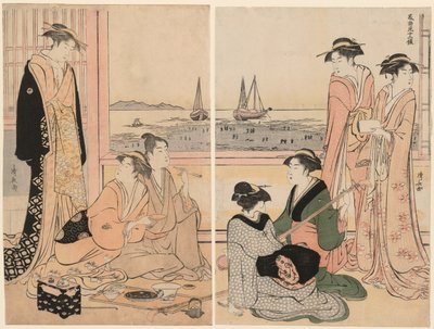 Il Quarto Mese, dalla serie "Dodici Mesi nel Sud (Minami juni ko)" da Torii Kiyonaga