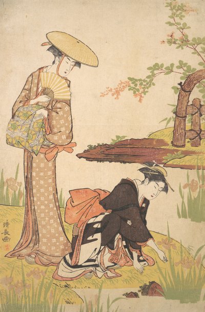 Il giardino degli iris da Torii Kiyonaga