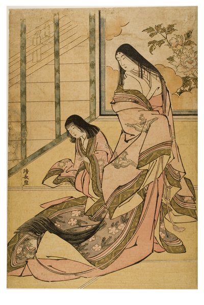 La terza principessa da una serie senza titolo di bellezze classiche da Torii Kiyonaga