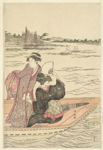 Traghetto sul fiume Sumida da Torii Kiyonaga