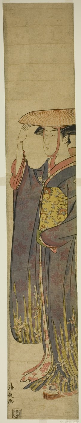 Giovane Donna con Cappello da Torii Kiyonaga