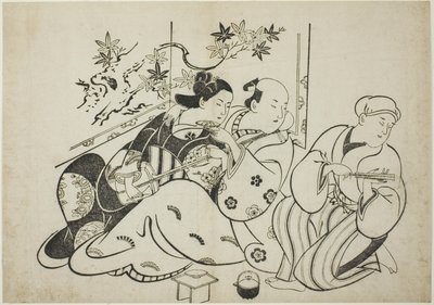 Un buffone professionista, da una serie senza titolo di 12 stampe da Torii Kiyonobu I