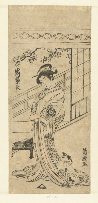 Nakamura Tomijuro in ruolo femminile da Torii Kiyotsune