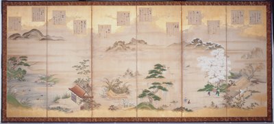Poesie di Teika per i dodici mesi da Tosa Mitsunari