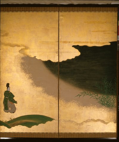 Schermo a sei pieghe che raffigura racconti di Ise da Tosa Mitsuoki