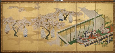 <em>Il Racconto di Genji</em>, Capitolo 34; Kashiwagi vede la Terza Principessa da Tosa Mitsuoki