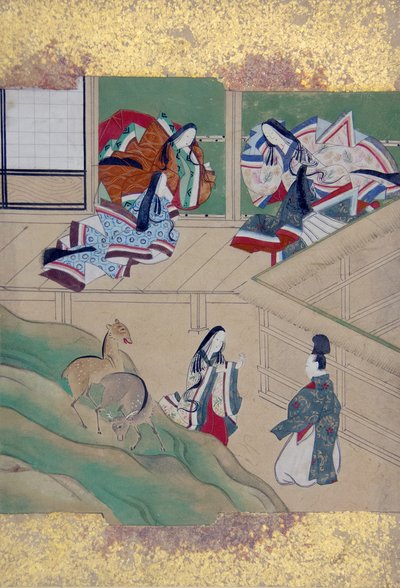 Scene da Racconti di Ise Ise monogatari, fine XVIII secolo da Tosa School