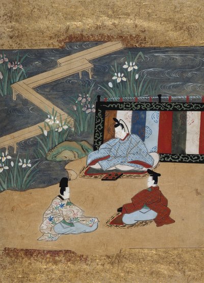 Scene dai Racconti di Ise Ise monogatari, fine XVIII secolo da Tosa School