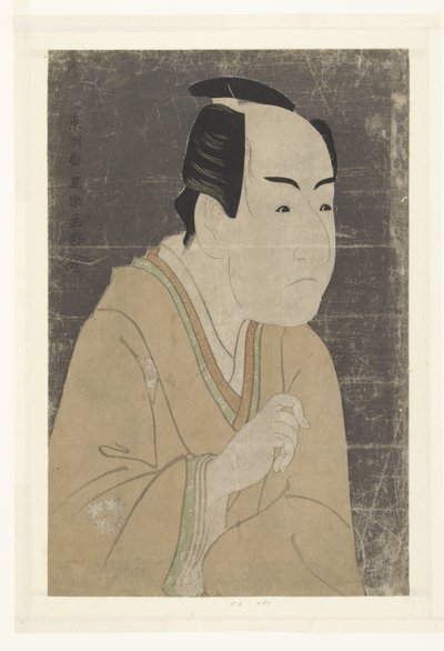 Ritratto busto di Ichikawa Monnosuke II da Toshusai Sharaku