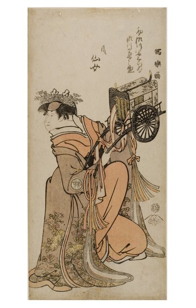 Attore Kabuki Segwa Kikunojo III in ruolo femminile (onnagata) (stampa su legno su carta) da Toshusai Sharaku